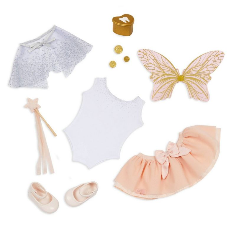 Photo 1 of Our Generation Tooth Fairy Outfit with Wings & Star Wand Accessory for 18" Dolls