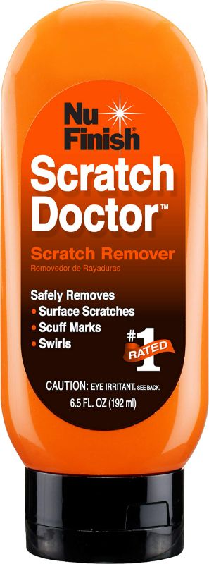 Photo 1 of Car Scratch Remover by Nu Finish, Scratch Removal for Cars Eliminates Paint Scrapes, Scuffs, Haze and Swirls on Cars, Boats and Motorcycles , 6.5 Oz, White Scratch Doctor
