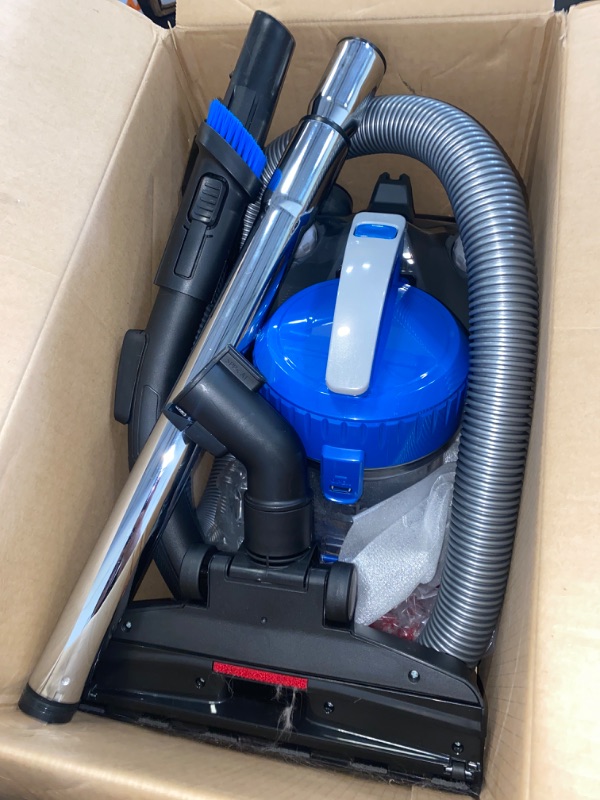 Photo 2 of eureka WhirlWind Bagless Canister Vacuum Cleaner, Lightweight Vac for Carpets and Hard Floors, Blue Bagless Blue