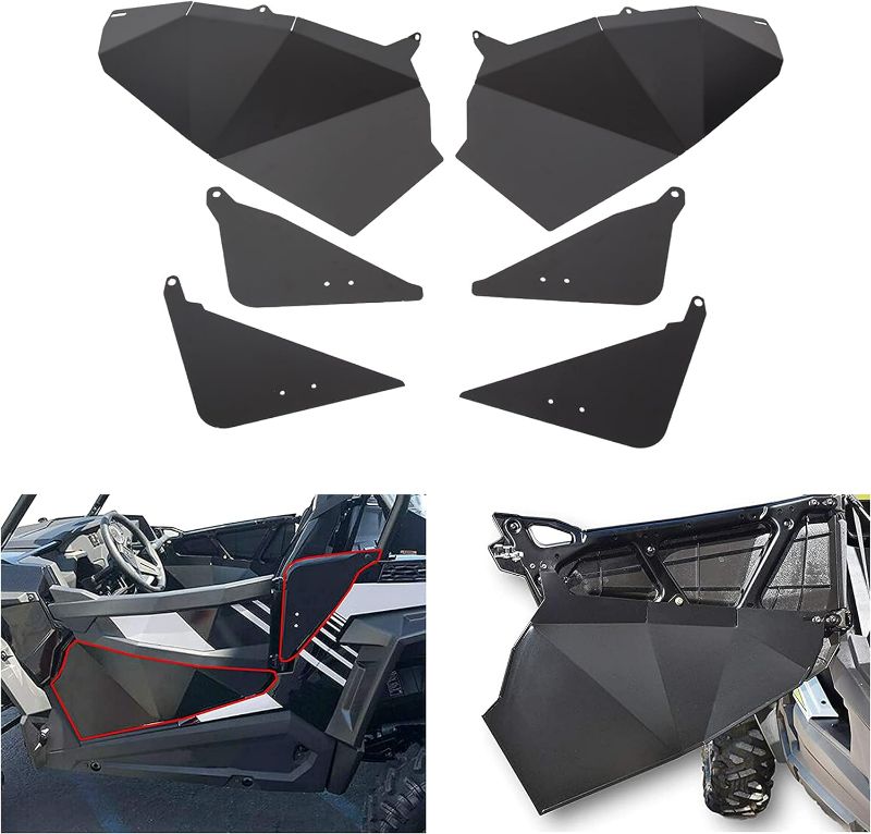 Photo 1 of ECOTRIC Lower Half Door Panel Inserts Compatible with 2014-2023 Polaris RZR XP S 1000/ S 900/ XP 1000/ XP 900/ XP Turbo S (2-Door) W/Triangle Side Doors Aluminium
