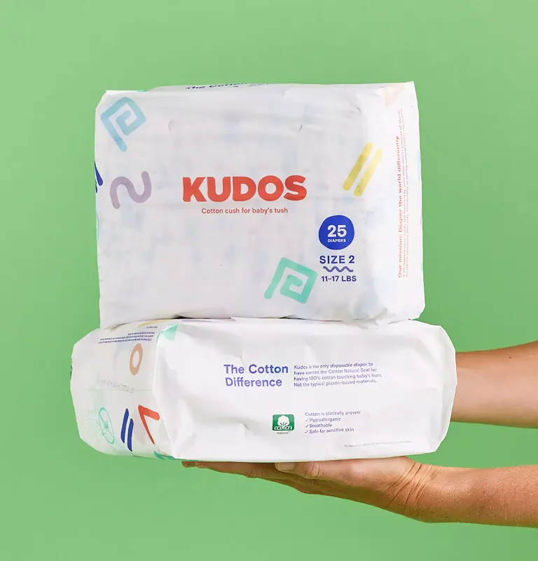 Photo 1 of KUDOS DIAPERS 28 Diapers SIZE 4  22-37 LB
