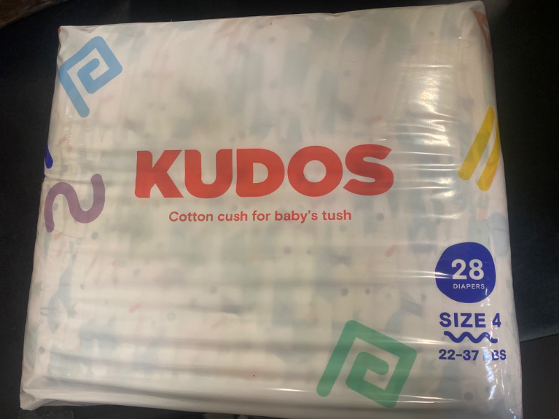 Photo 3 of KUDOS DIAPERS 28 Diapers SIZE 4  22-37 LB

