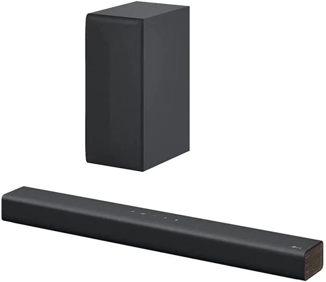 Photo 1 of LG Sound Bar and Wireless Subwoofer S40Q - 2.1 Channel, 300 Watts Output, Home Theater Audio Black
