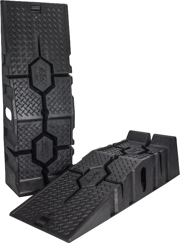 Photo 1 of RhinoGear 11912ABMI RhinoRamps MAX Vehicle Ramp - Pair (16,000lb. GVW Capacity)
