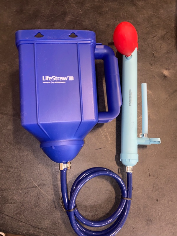 Photo 2 of LifeStraw Family 1.0 Portable Gravity Powered Water Purifier for Emergency Preparedness and Camping
