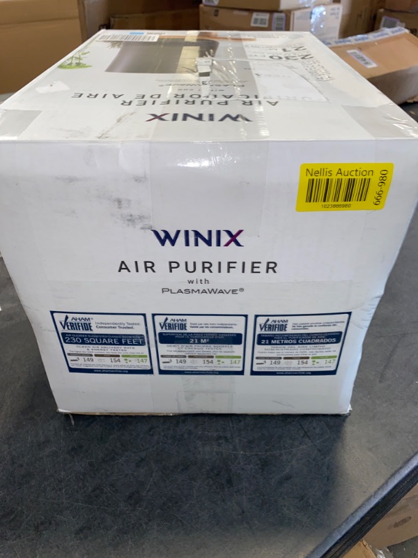 Photo 3 of Winix A230 Tower H13 True HEPA 4-Stage Air Purifier, Perfect for Home office, Home classroom, Bedroom and Nursery, Charcoal Grey, Small Charcoal Gray