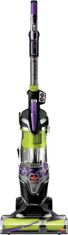 Photo 1 of BISSELL Pet Hair Eraser Turbo Plus Lightweight Upright Vacuum Cleaner, Grapevine Purple With Electric Green Accents
