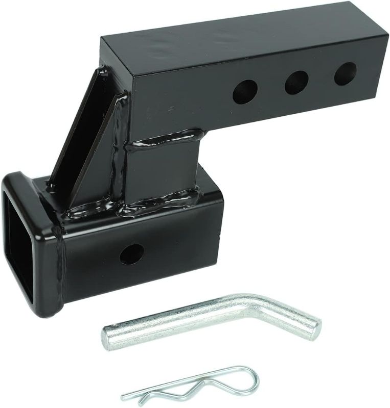 Photo 1 of EASYBERG Trailer Hitch Riser for 2 Inch Receivers with 4 Inch Rise/Drop Attaches to Class 3 2 Hitche Receiver with Pin and Clip
