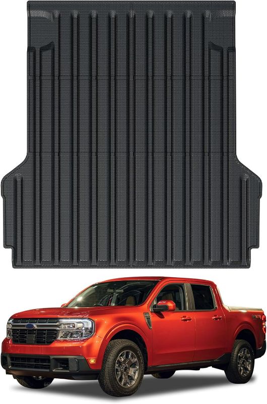 Photo 1 of Mabett Bed Mat for Ford Maverick Accessories 2024 2023 2022, Replacement All-Weather Truck Bed Liner Custom Fit Maverick Gasoline/Hybrid
