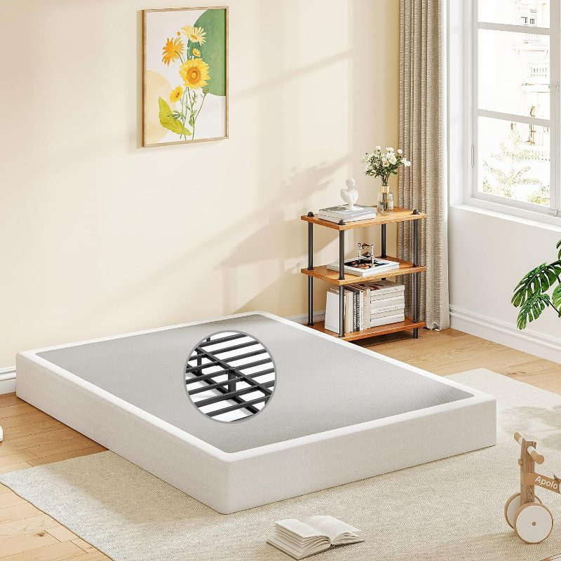 Photo 1 of King Box-Spring, 9 Inch Metal Box Spring King, Mattress Foundation King Size Box Spring with Fabric Cover, Easy Assembly, Noise Free, Non Slip
