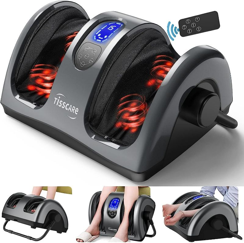 Photo 1 of TISSCARE Shiatsu Foot Massager with Heat-Foot Massager Machine for Neuropathy, Plantar Fasciitis and Pain Relief-Massage Foot, Leg, Calf, Ankle with Deep Kneading Heat Therapy, Gift for Mother's Day
