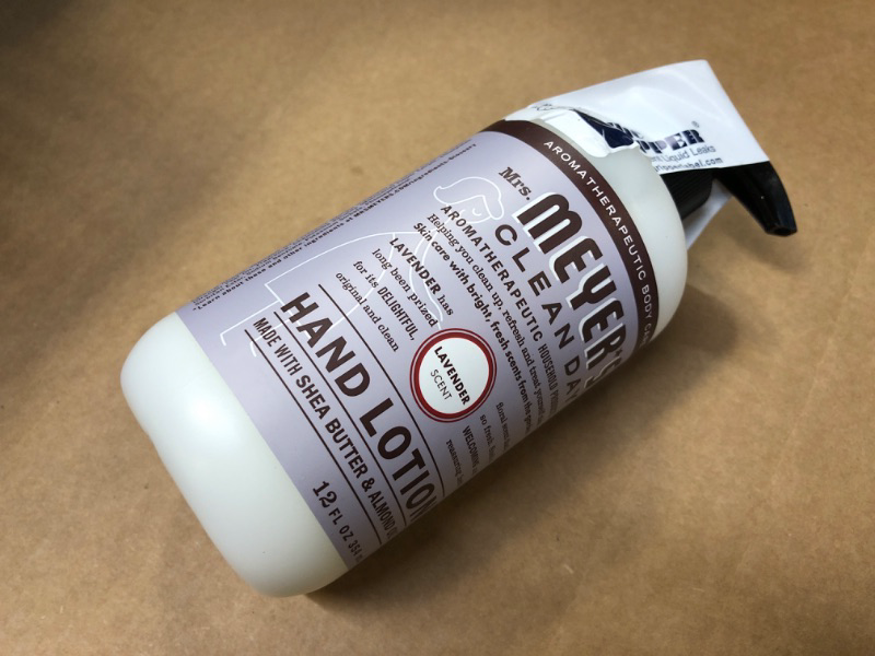 Photo 1 of 1pc---Mrs. Meyer's Hand Lotion for Dry Hands, Non-Greasy Moisturizer Made with Essential Oils, Lavender, 12 oz  