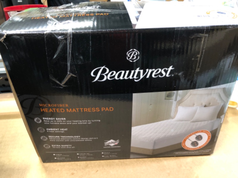 Photo 2 of 1pc--Beautyrest 3M Scotchgard Heated Mattress Pad -  King 