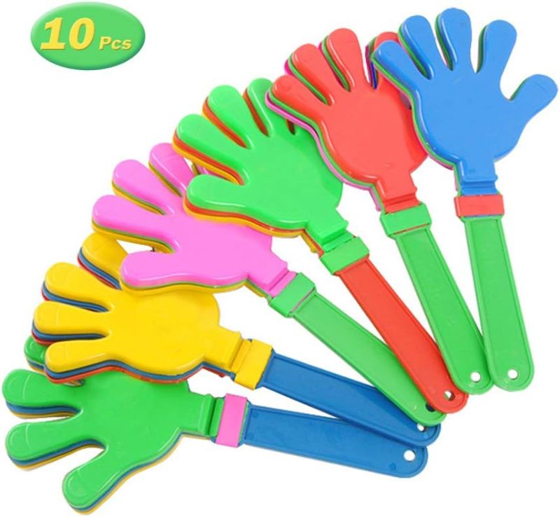Photo 1 of 11 Inch Hand Clappers Plastic Noisemaker Favors, Pack of 10

