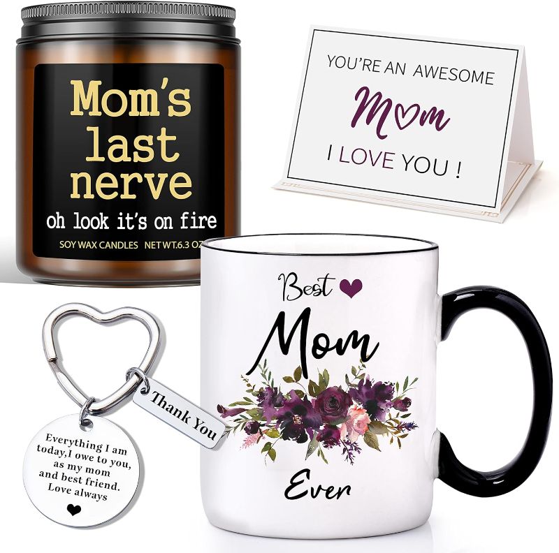 Photo 1 of 
Mothers Day Gifts, Best Mom Ever Coffee Mug and Candle Gifts Set, Birthday Gifts for Mom Mother