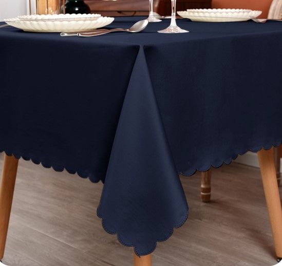 Photo 1 of 1pL USHVIDA  Rectangle Table Cloth Navy 60 x 84 Inch, Washable  