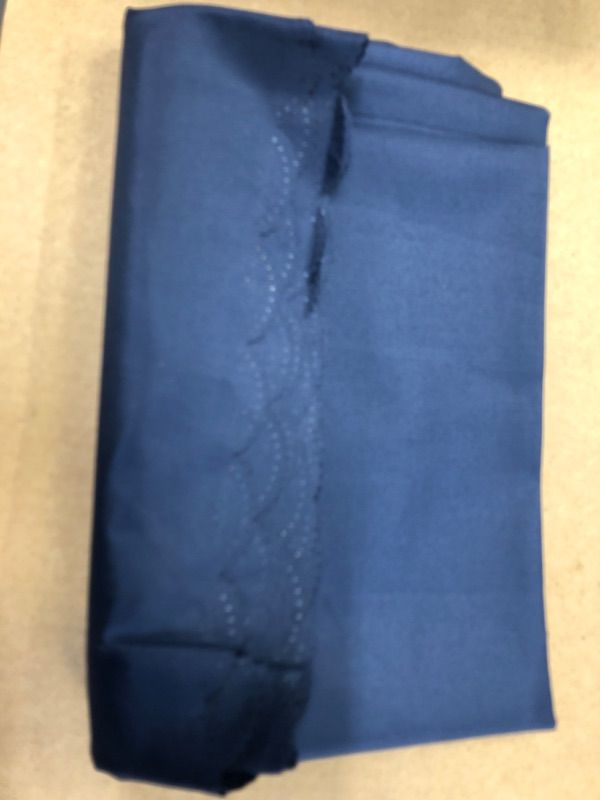 Photo 1 of 1pc LUSHVIDA  Rectangle Table Cloth Navy 60 x 120Inch, Washable  