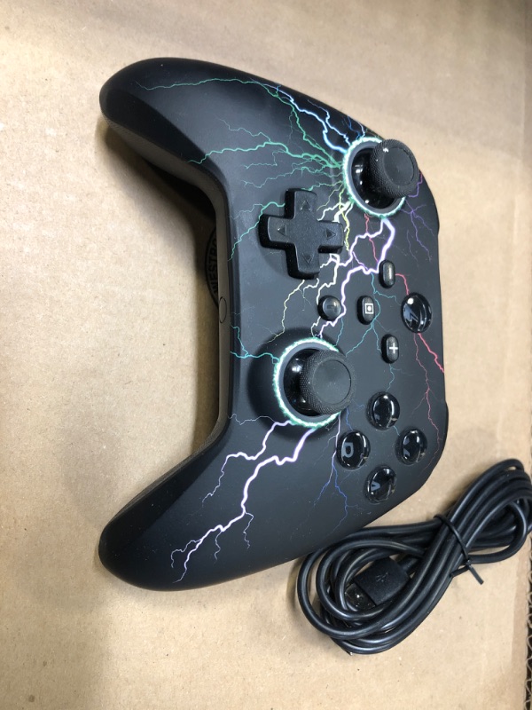 Photo 1 of Wireless Switch Pro Controller for Nintendo Switch Controller/Switch Lite/Switch OLED, LED Light Multi-Platform Windows PC IOS Android Switch Gamepad Remote with Cool RGB/Programmable/Motion Control/Vibration/Turbo/Wakeup