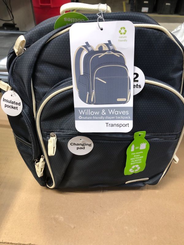 Photo 2 of Willow & Waves nature-friendly diaper backpack