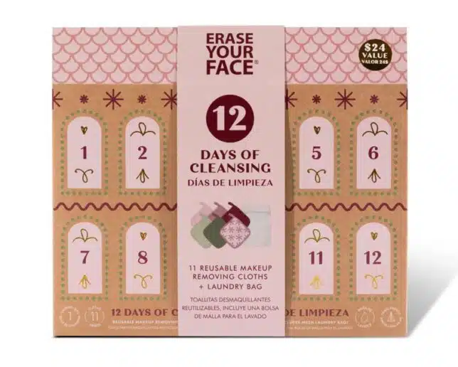 Photo 3 of 12 Days of Cleansing Reusable Makeup Removing Cloths Advent Calendar
