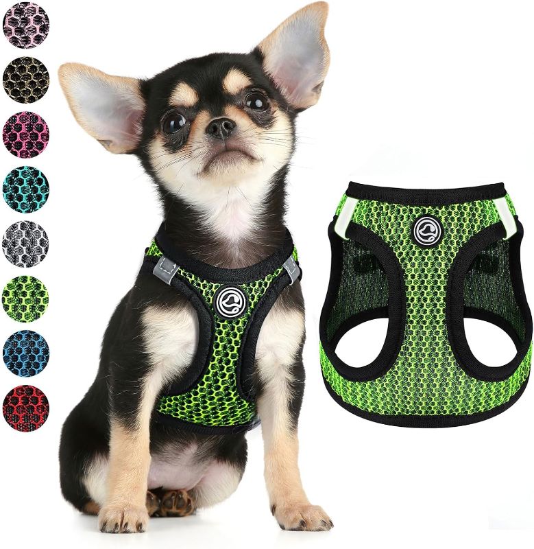 Photo 1 of 
Small Dog Harness Air Mesh Dog Harness Soft Dog Harness for Small Dogs Lightweight Extra Small Dog Harness Girl & Boy Reflective Pet Cat Harness Vest...