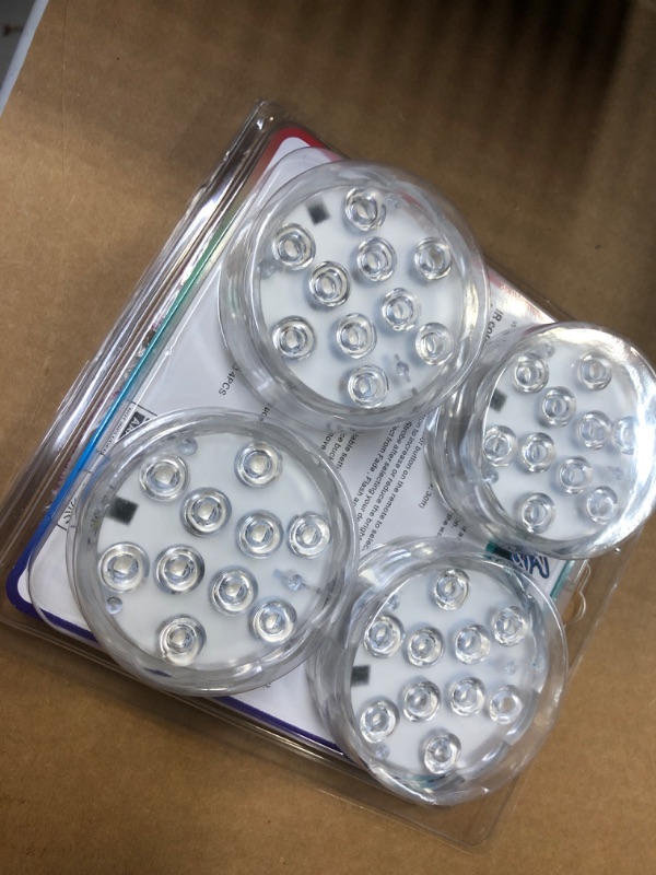 Photo 1 of 4pack LED Pumpkin Lights with Remote for Halloween Decorations, Color Changing Waterproof LED Lights for Party Glass Vase Easter Decoration 4 Pack White