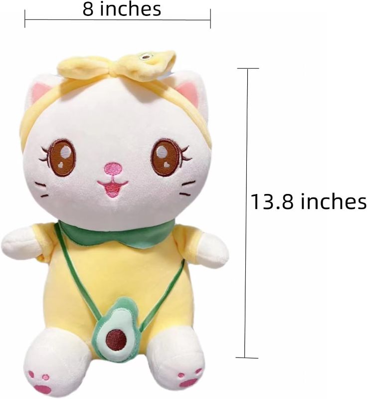 Photo 1 of Cat Plush Toys Stuffed Animal Adorable Kitty Plush Stuffed Cute Doll Toy Kids Kawaii Kitten Doll for Girls Baby Toddle Birthday Gifts
