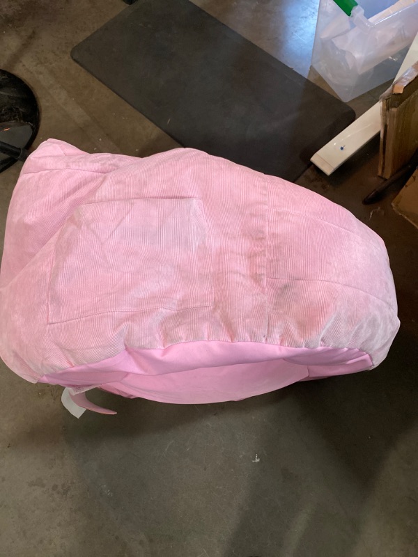 Photo 5 of Big Joe Aurora Bean Bag Chair, Toasted Mauve Velvet, Soft Polyester, 2.5 feet
