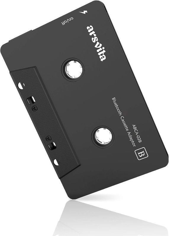 Photo 1 of Arsvita Car Audio Bluetooth Wireless Cassette Receiver, Tape Player Bluetooth 5.0 Cassette Aux Adapter, Black
