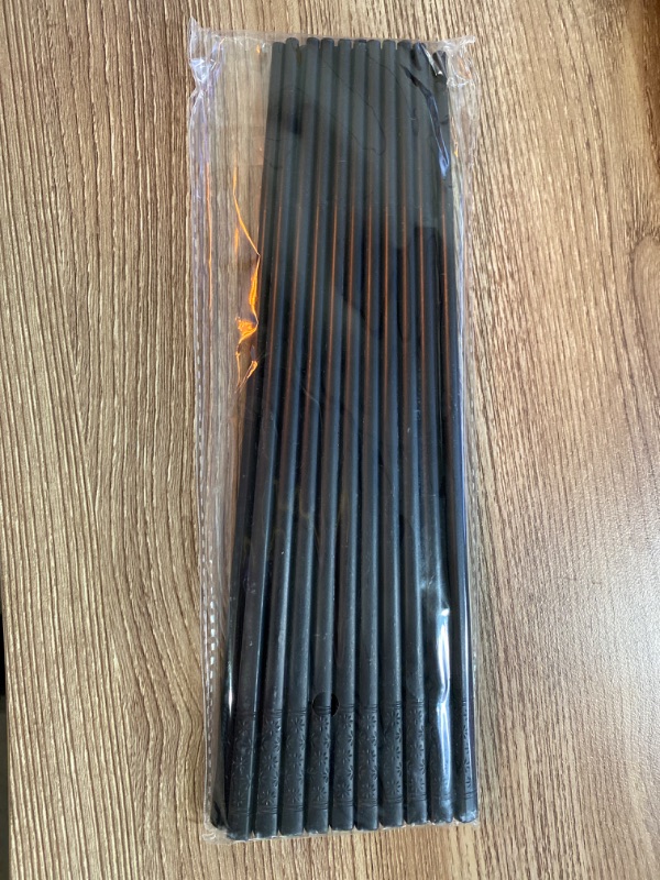 Photo 3 of Chopsticks, YFWOOD 10 Pairs Fiberglass Chopsticks - Reusable Japanese Chinese Chopsticks Dishwasher Safe, Non-Slip,9.4 Inch- Black