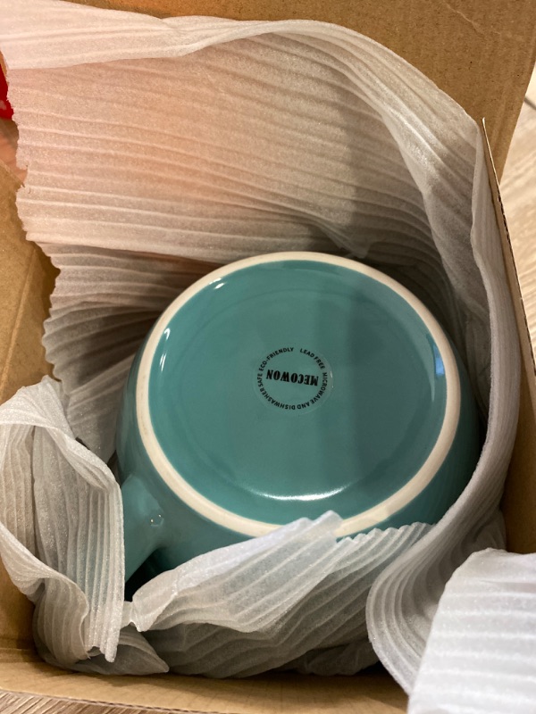 Photo 2 of Arawat Large Mug Cereal Bowl with Henke XXL Coffee Mug Large Ceramic Tea Cup  600ml Coffee Mug Cereal Bowl Cup Birthday Gift Coffee Cup Cappuccino Cup Gift
