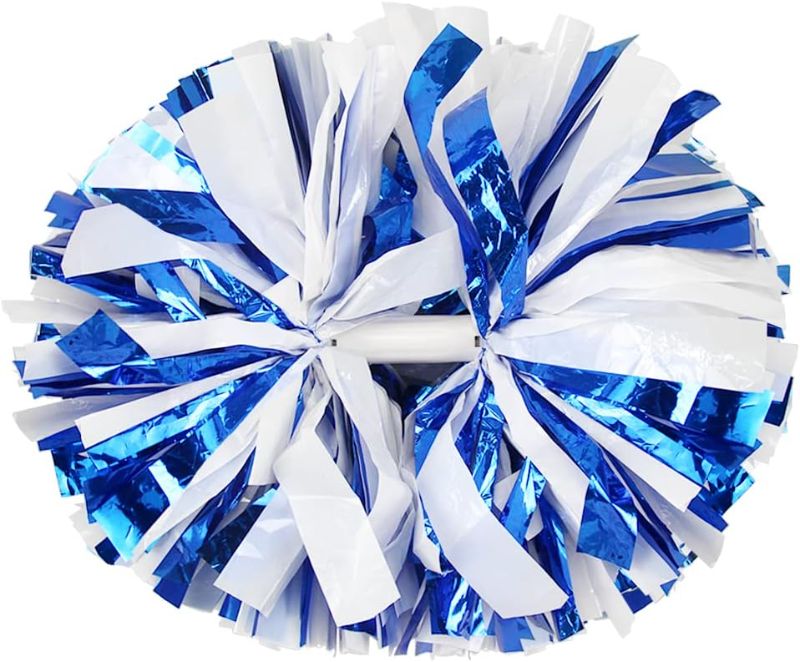 Photo 1 of Cheerleading Pom Poms with Baton Handle for Team Spirit Sports Dance Cheering Kids Adults