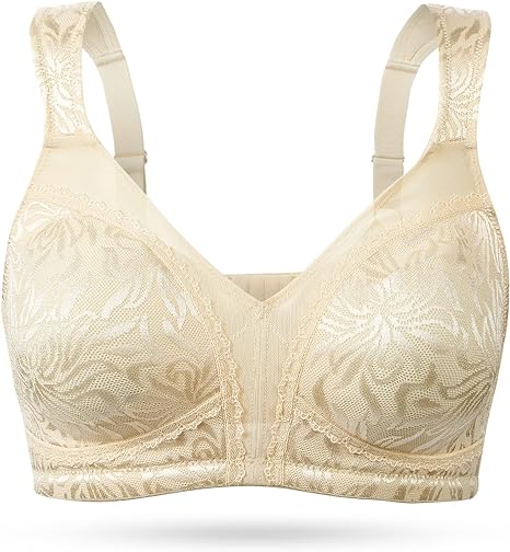 Photo 1 of Wingslove Women's Full Coverage Non Padded Comfort Minimizer Wire-Free Bra Plus Size
