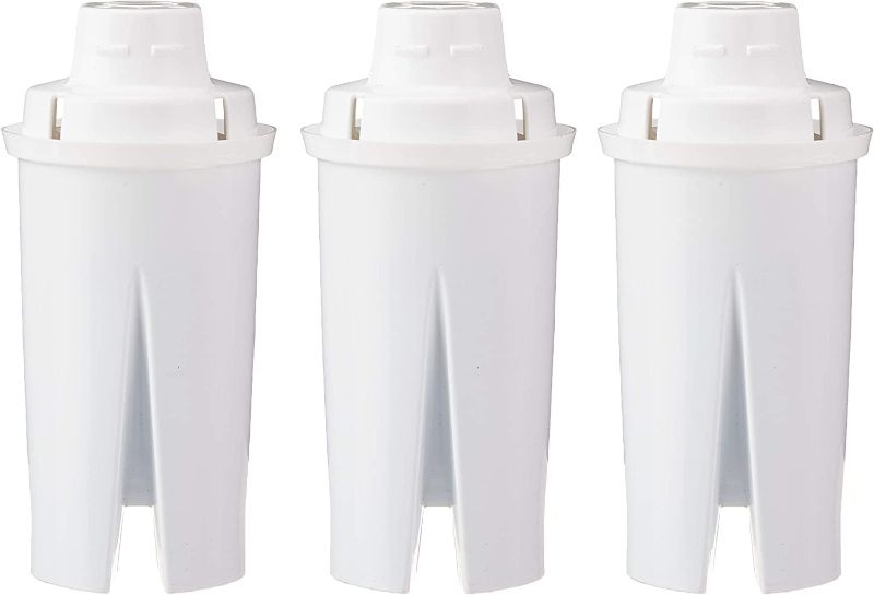 Photo 1 of Amazon Basics Replacement Water Filters for Pitchers, Compatible with Brita, 3-Pack
