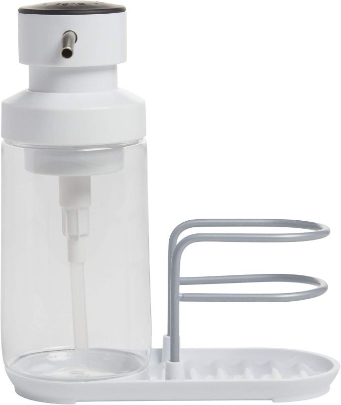 Photo 1 of KitchenAid Soap Pump Sponge Caddy, 7-Inch, White
