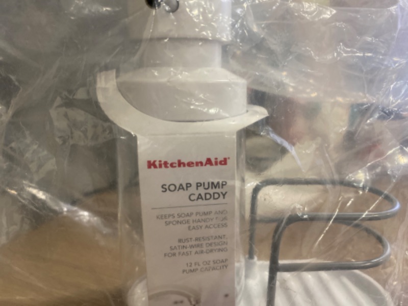 Photo 2 of KitchenAid Soap Pump Sponge Caddy, 7-Inch, White
