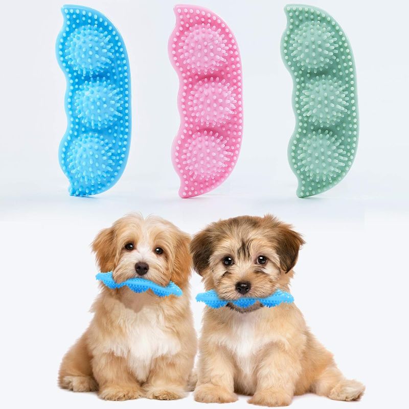 Photo 1 of Hurray 3 Pack Puppy Chew Toys for Teething Puppies, Puppy Teething Toys, 360° Clean Pet Teeth & Soothe Pain of Teeth Growing, Puppy Toys Small Dogs & Medium Dog Suitable - Up to 18 lbs
