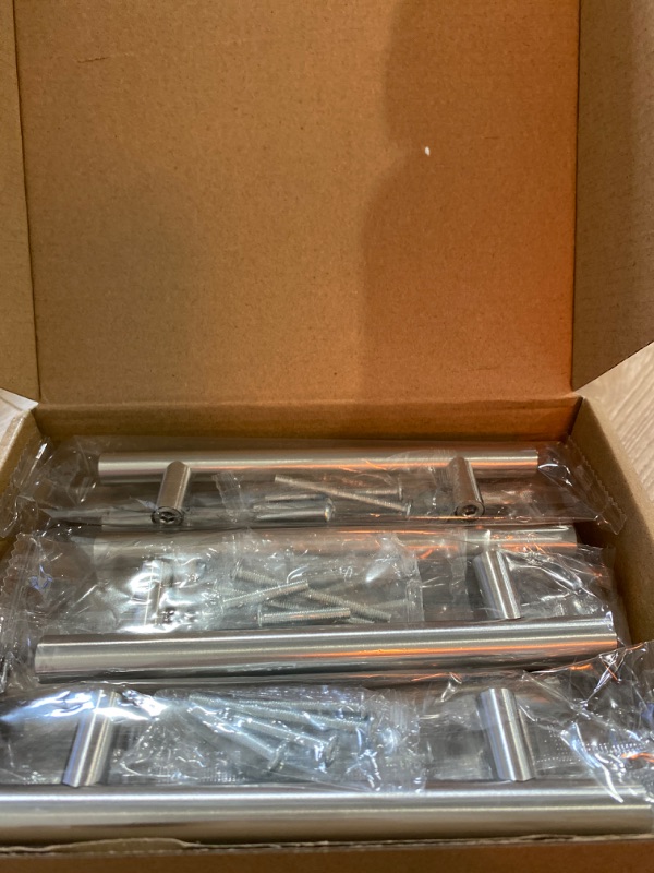 Photo 1 of homdiy 15 Pack Brushed Nickel Cabinet Pulls 3 Inch Handles Stainless Steel Cabinet Hardware for Kitchen and Bathroom Cabinets, 5 Inch Overall Drawer Pull
