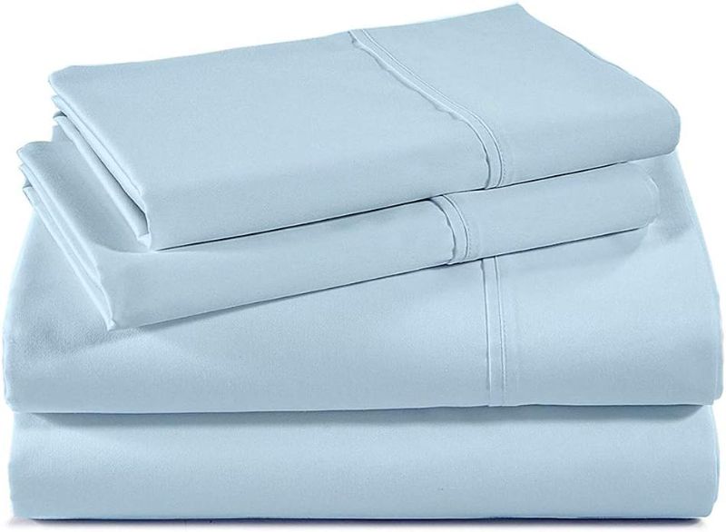 Photo 1 of Giza Cotton Sheets Queen Sheets-Giza Cotton Sheets Queen Size Giza Sheets – My-Giza-Sheets 100% Certified Long Staple Giza Cotton (Queen Size, Light Blue)
