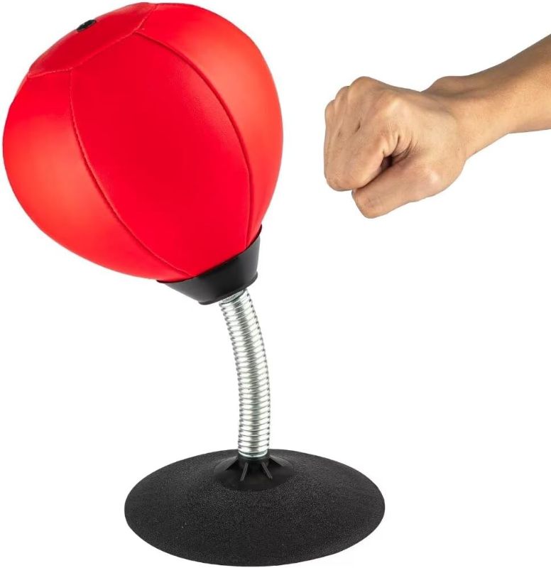 Photo 1 of Stress Buster Desktop Punching Bag - Suctions to Your Desk, Raipoment Heavy Duty Stress Relief Ball, Funny Gifts for Boss or Coworker, Perfect for Kids and Adults, Easter
