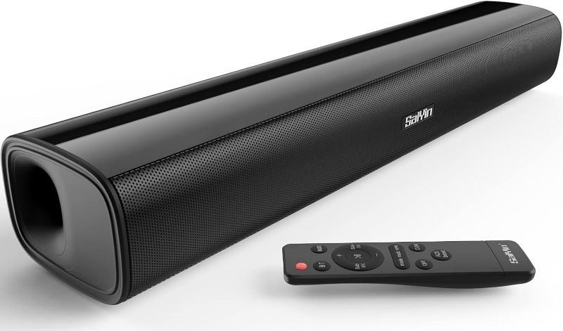 Photo 1 of Saiyin Sound Bars for TV, 40 Watts Small Soundbar for TV,Surround Sound System TV Sound Bar Speakers with Bluetooth/Optical/AUX Connection for PC/Gaming/Projectors,17inch
