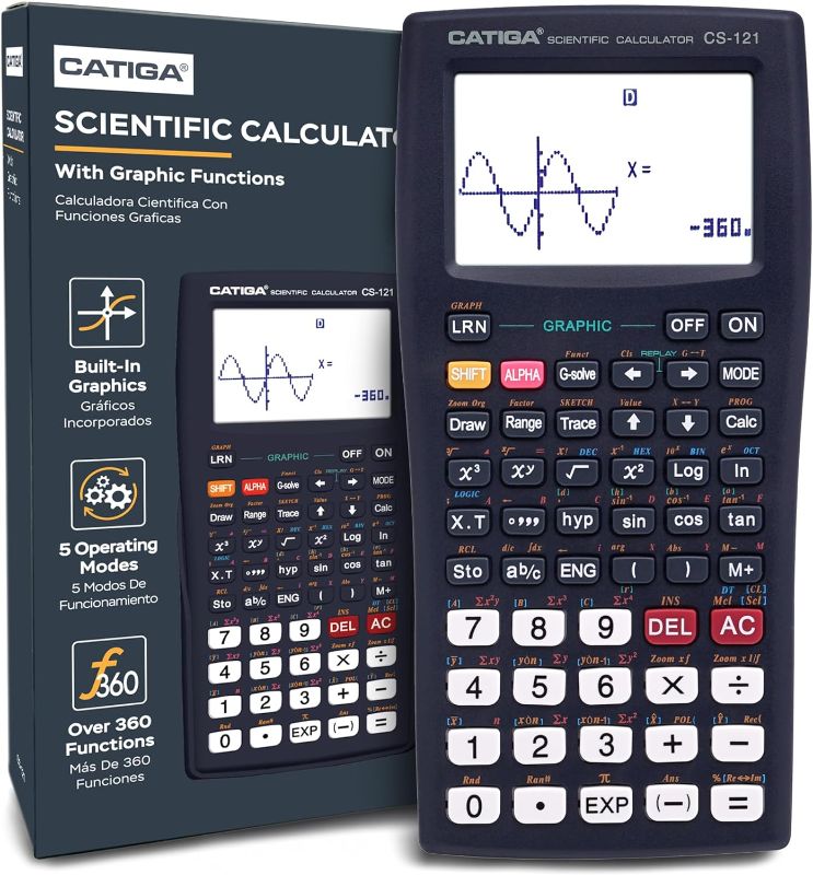 Photo 1 of Scientific Calculator with Graphic Functions - Multiple Modes with Intuitive Interface - Perfect for Beginner and Advanced Courses, High School or College
