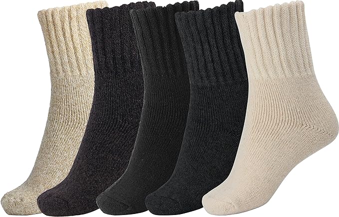 Photo 1 of BomKinta Boot Socks for Women Winter Solid Thick Warm Socks Cozy Crew Socks Christmas Gift
