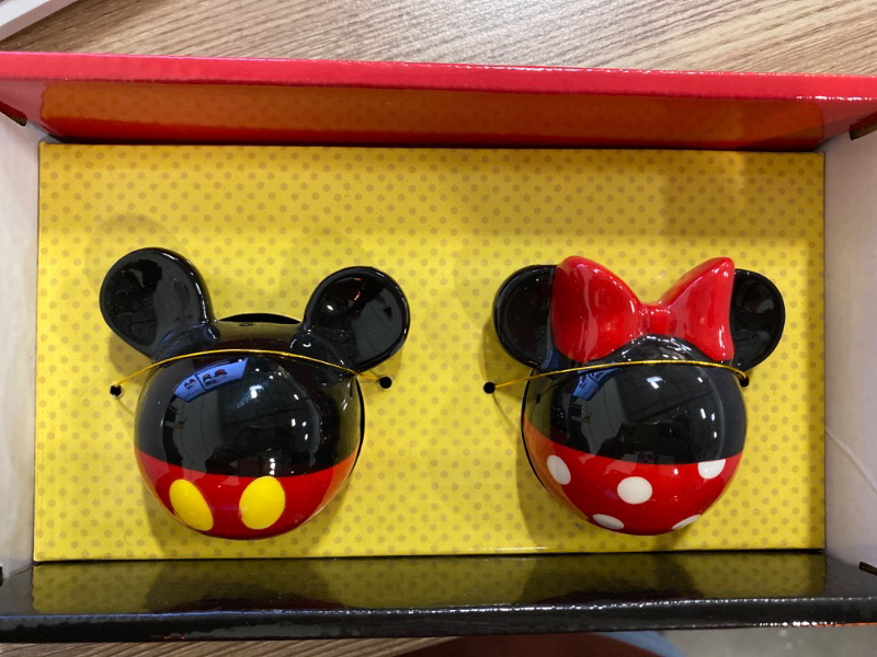 Photo 2 of Mickey and Minnie Salt and Pepper Shakers Set - Disney Kitchen Accessories Bundle with Mickey and Minnie Salt and Pepper Shakers Collector Set Plus Stickers | Mickey and Minnie Collectibles
