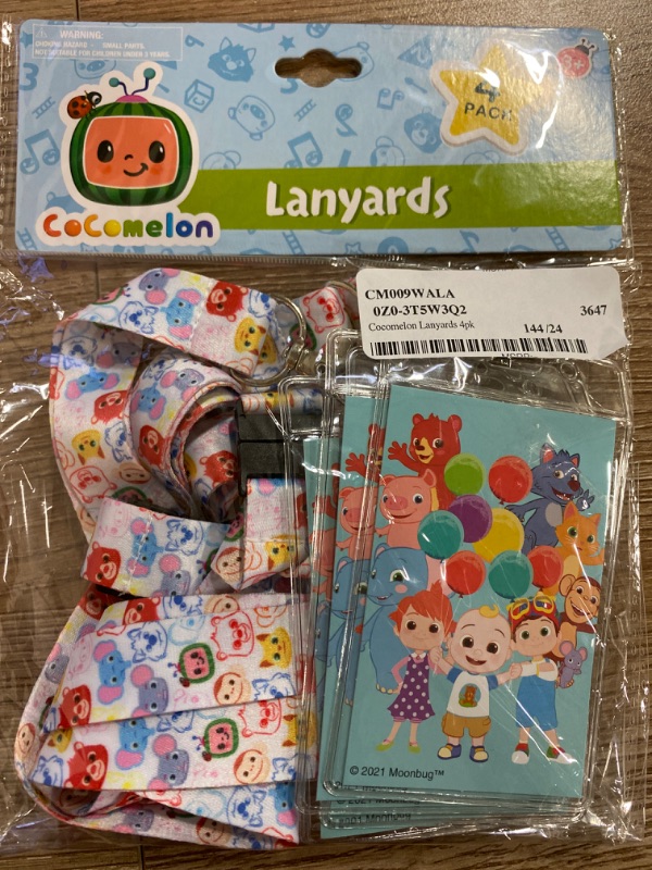 Photo 1 of 4  pack cocomelon lanyards