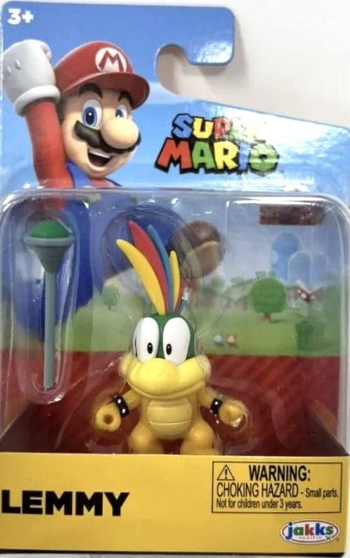 Photo 1 of SUPER MARIO Lemmy Koopa 2.5 inch Mini Figure with Wand Action Bowser Kids
