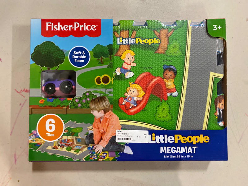 Photo 2 of Fisher-Price 6 Pc Mega Floor Mat with Vehicle Playmat with Vehicle
