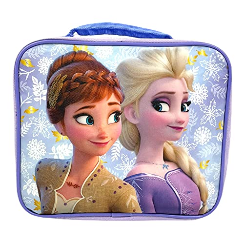 Photo 1 of Frozen Girls Lunch Box Disney Princess Anna Elsa Insulated Lunch Bag Purple