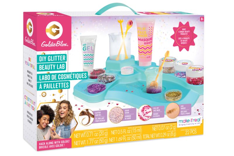 Photo 1 of GoldieBlox 5-in-1 DIY Glitter Beauty Spa Lab STEM Kit