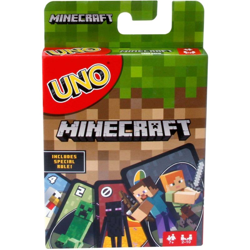 Photo 1 of UNO Minecraft Card Game for Kids & Family 2-10 Players Ages 7 Years & Older
